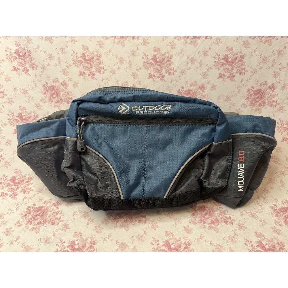 Outdoor Products Mojave 8.0 Hydration Waist Pack Fanny Pack Blue Gray